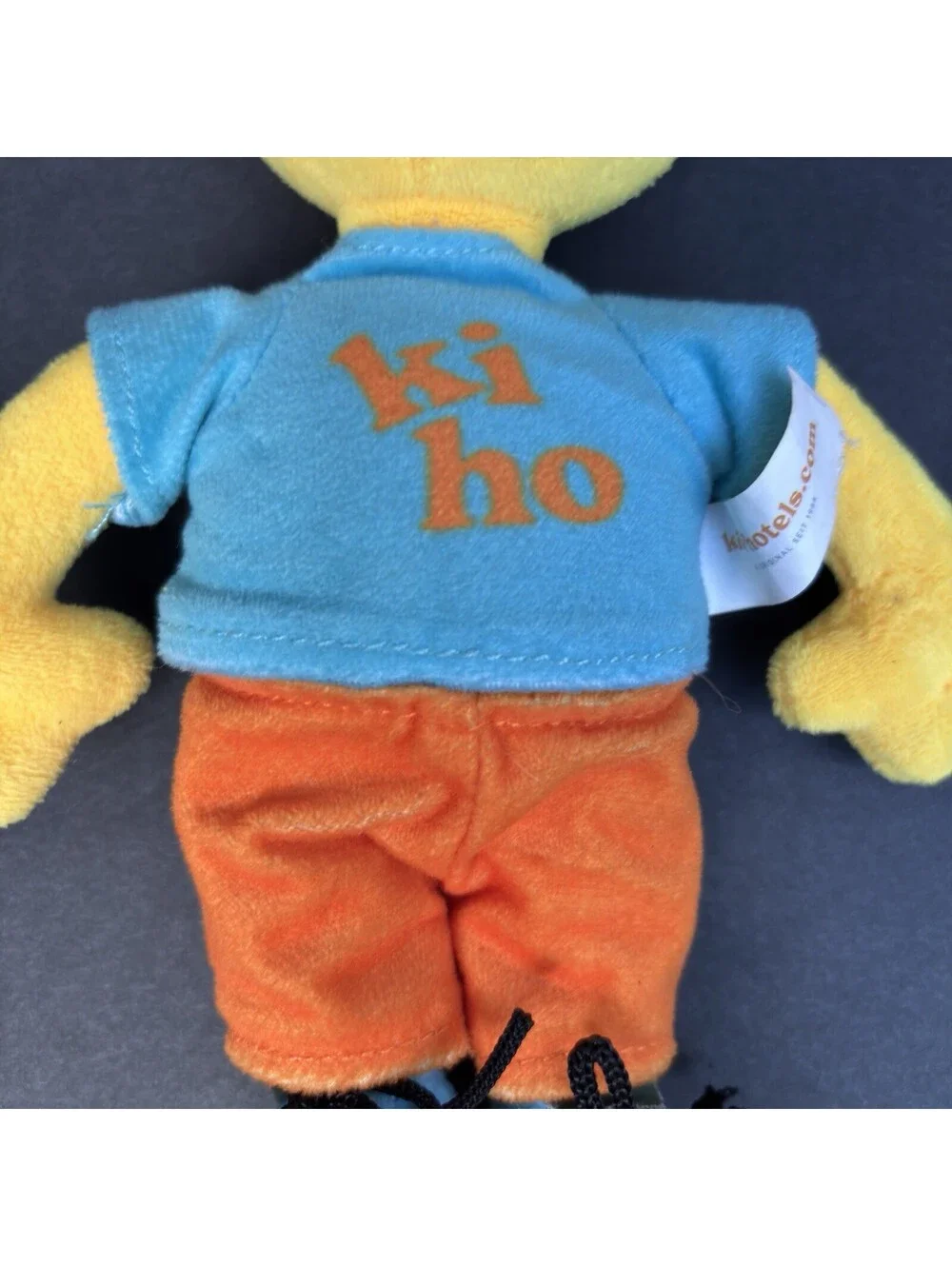 Kinderhotels Ki Ho Plush Doll Toy Stuffed Animal Blue Orange
